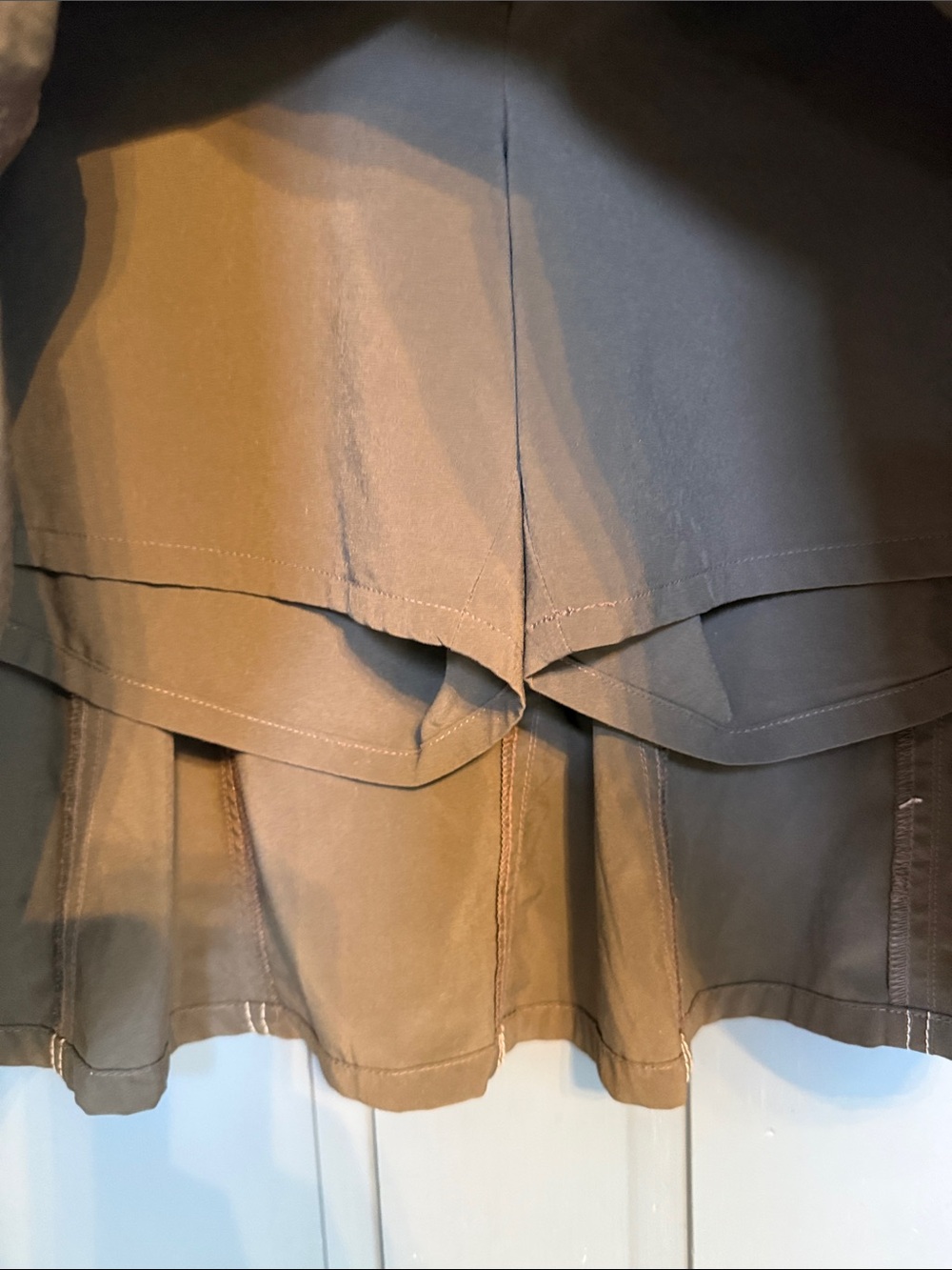 Women's Athleta Brown A-Line Stitch-Detail Skort - Picture 4 of 4